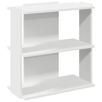 Boekenkast 3-laags 60x30x60 cm bewerkt hout wit 2