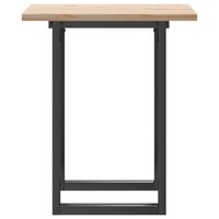 Eettafel O-frame 60x60x75,5 cm massief grenenhout en gietijzer 5