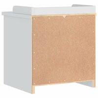 Gangbankje SANDNES wit 45x40x50 cm massief grenenhout 7