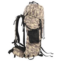 Wandelrugzak 100 L camouflage oxford stof camelbruin 2