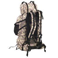 Wandelrugzak 100 L camouflage oxford stof camelbruin 3