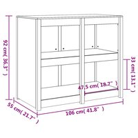 Keukenkast voor buiten 106x55x92 cm massief grenenhout 9