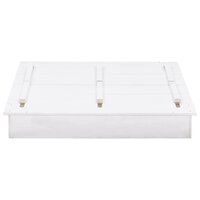 Zandbak 95x90x15 cm vurenhout wit 4