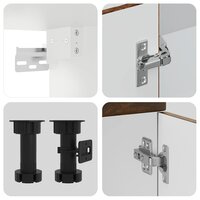 8-delige Keukenkastenset Kalmar bewerkt hout gerookt eiken 6