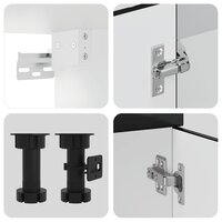 8-delige Keukenkastenset Kalmar bewerkt hout zwart 6