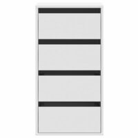 Ladekast 40x41x76 cm bewerkt hout wit 4