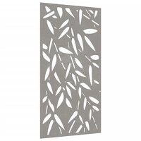 Wanddecoratie tuin bamboebladontwerp 105x55 cm cortenstaal 3