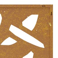 Wanddecoratie tuin bamboebladontwerp 105x55 cm cortenstaal 7