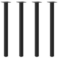 Salontafelpoten 4 st 72-74 cm staal zwart 2