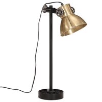 Bureaulamp 25 W E27 15x15x55 cm antiek messing 2