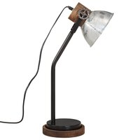 Bureaulamp 25 W E27 18x18x60 cm vintage zilverkleurig 4