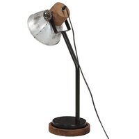 Bureaulamp 25 W E27 18x18x60 cm vintage zilverkleurig 5