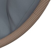 Hangstoel met standaard rattan en staal lichtgrijs 7