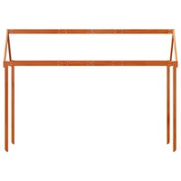 Kinderbedhuisje 207x80,5x151,5 cm massief grenenhout wasbruin 4