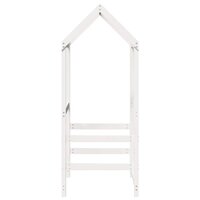 Kinderbedhuisje 98x70x176,5 cm massief grenenhout wit 5