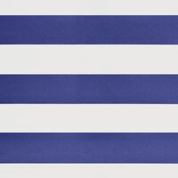 Luifel automatisch uitschuifbaar 4,5x3 m blauw en wit 8