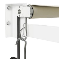 Luifel automatisch uitschuifbaar 4,5x3 m cr&egrave;mekleurig 7