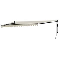 Luifel automatisch uitschuifbaar 4,5x3 m cr&egrave;mekleurig 5