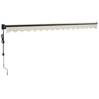 Luifel automatisch uitschuifbaar 4,5x3 m cr&egrave;mekleurig 6