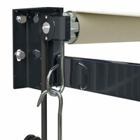 Luifel automatisch uitschuifbaar 4,5x3 m cr&egrave;mekleurig 7