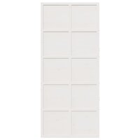 Schuifdeur 90x208 cm massief grenenhout wit 4