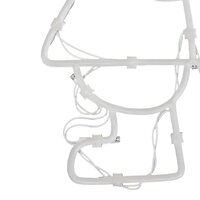 Kerstverlichting silhouet van de kerstman2 st 35 LEDs warm wit 9