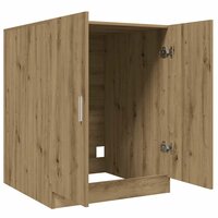 Wasmachinekast 70,5x71,5x91,5 cm artisanaal eikenkleurig 7