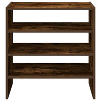 Schoenenrekken 2 st stapelbaar 60x30x30,5 cm gerookt eikenkleur 4