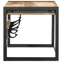 Kapstok 80x35x35 cm massief ruw mangohout 3