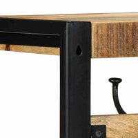 Kapstok 80x35x35 cm massief ruw mangohout 7