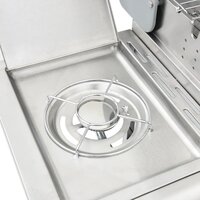 Gasbarbecue met 4 branders roestvrij staal zilverkleurig 7