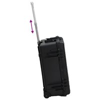 Flightcase op wieltjes 58x45x27 cm PP zwart 6