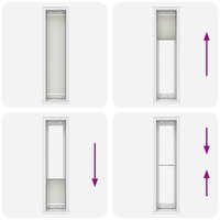 Pliss&eacute; rolgordijn 40x200 cm stofbreedte 39,4 cm polyester 7