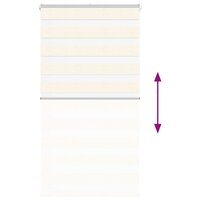 Zebra rolgordijn 85x150 cm stofbreedte 80,9 cm marmerbeige 5