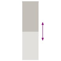 Doucherolgordijn 80x240 cm stofbreedte 76 cm 5