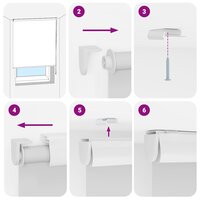 Doucherolgordijn met cassette 70x240 cm stofbreedte 66 cm 6