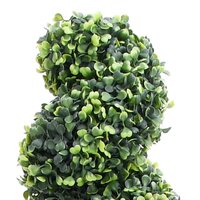 Kunstplant met pot buxus spiraal 59 cm groen 2
