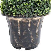 Kunstplant met pot buxus spiraal 59 cm groen 4