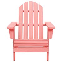 Tuinstoel Adirondack massief vurenhout roze 2