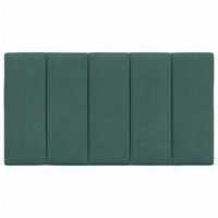 Hoofdbordkussen 80 cm fluweel donkergroen 5