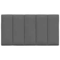 Hoofdbordkussen 80 cm stof donkergrijs 4