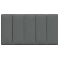 Hoofdbordkussen 90 cm stof donkergrijs 4