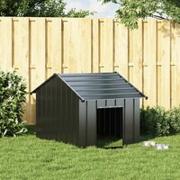 Hondenhok met dak 83x130x85 cm gegalvaniseerd staal 2