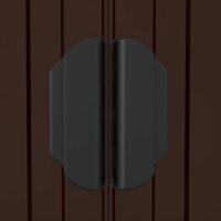 Tuinschuur 192x191x223 cm gegalvaniseerd staal donkerbruin 7