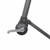 Zweefparasol met aluminium paal 3 m bordeauxrood 5