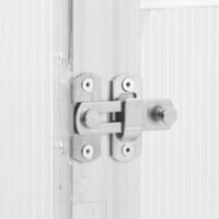 Tuinkas met basisframe 169x114x195 cm aluminium zilverkleurig 7