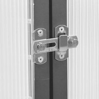 Tuinkas met basisframe 169x114x195 cm aluminium antracietkleur 7