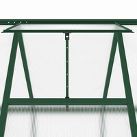Tuinkas met basisframe 169x169x195 cm aluminium groen 7