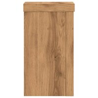 Plantenstandaards 2 st 10x10x18 cm hout artisanaal eiken 5