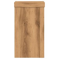 Plantenstandaards 2 st 10x10x18 cm hout artisanaal eiken 6